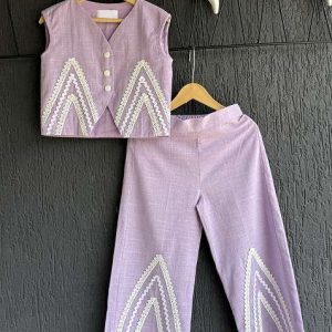 lavendar co ord set for girls
