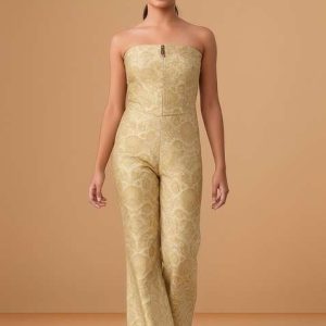 girls cream brocade co ord set